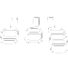gas, brake, and clutch pedal icon.
