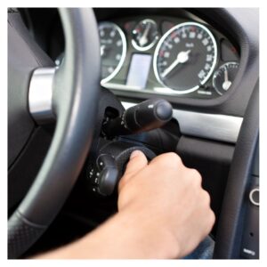 inserting key into car ignition