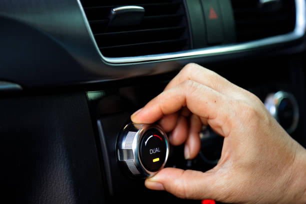turn on the air conditioner in a modern car
